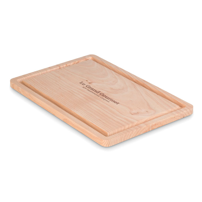 Chopping board with groove